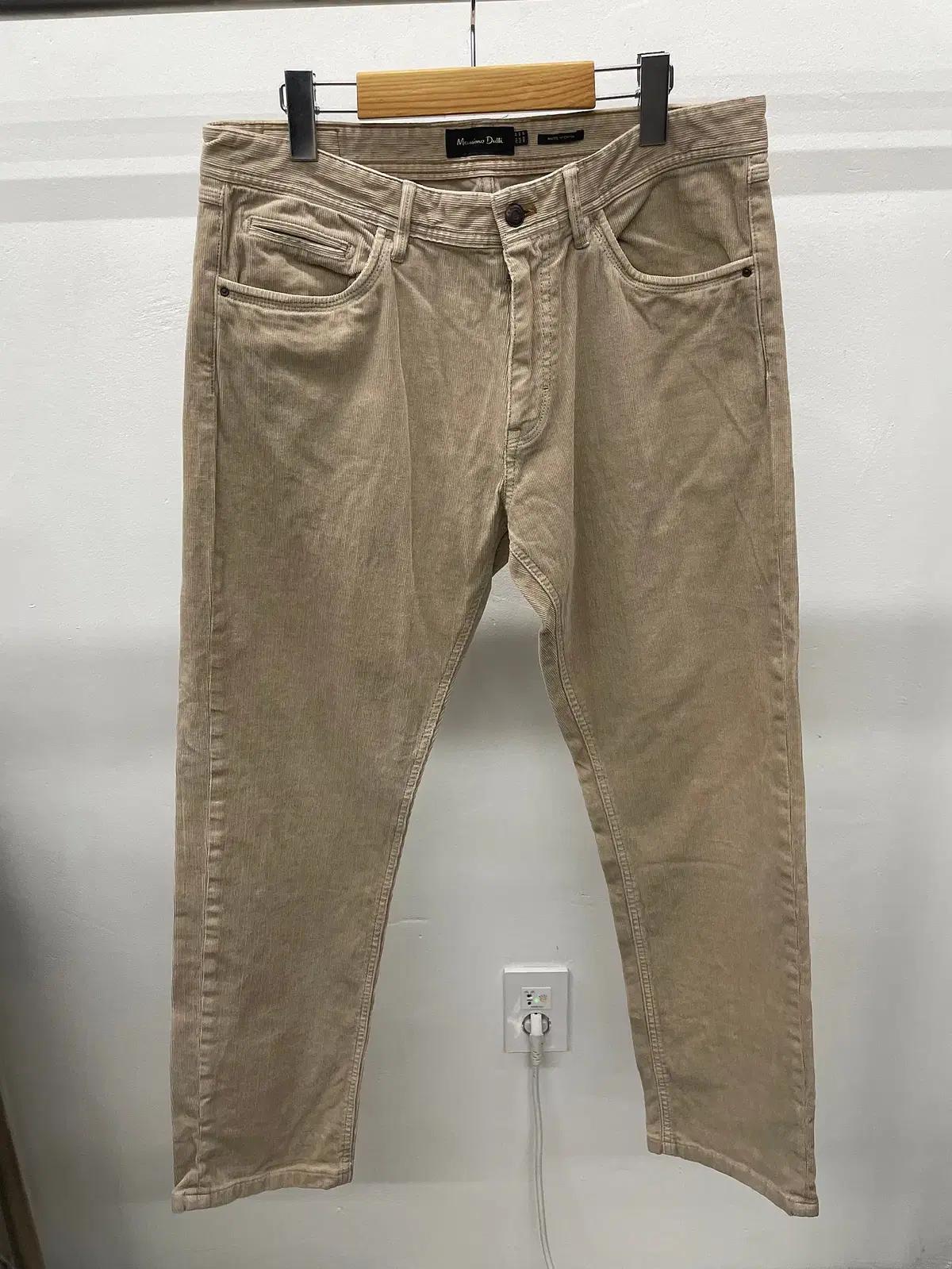 34인치)마시모두띠 코듀로이 스판 팬츠