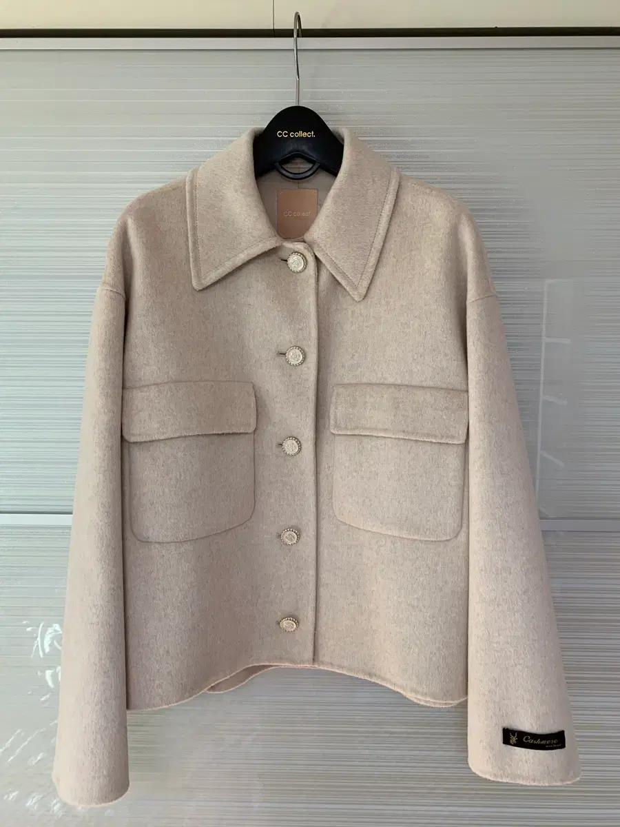CC콜렉트 캐시미어 모직 하프 코트 55-77 루즈핏 코트