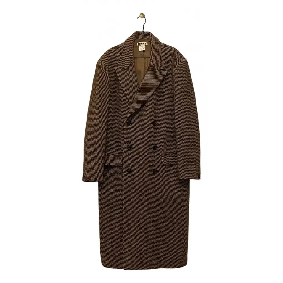 Hope 헤링본 오버핏 코트