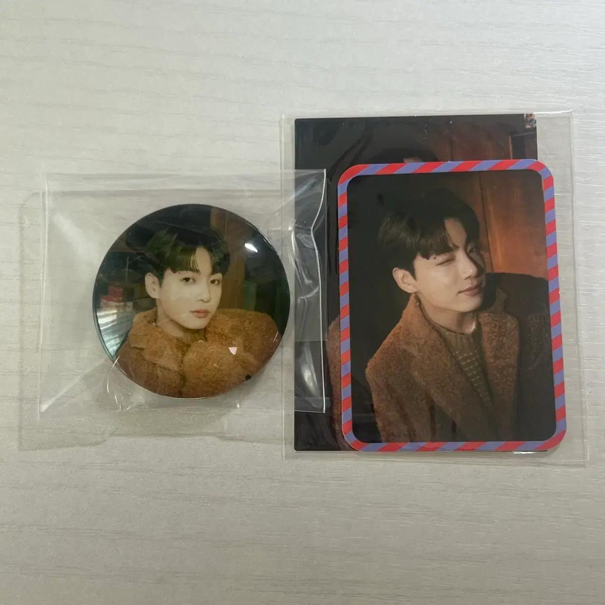 방탄소년단 전정국 홀리데이 마그넷 담요 씰스티커 포카