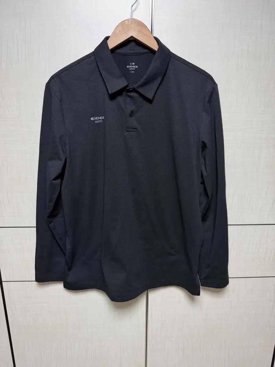 아이더 약간기모 긴팔 폴로티 블랙 사이즈 100