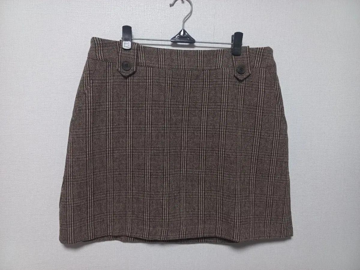 빅사이즈 체크 스커트32