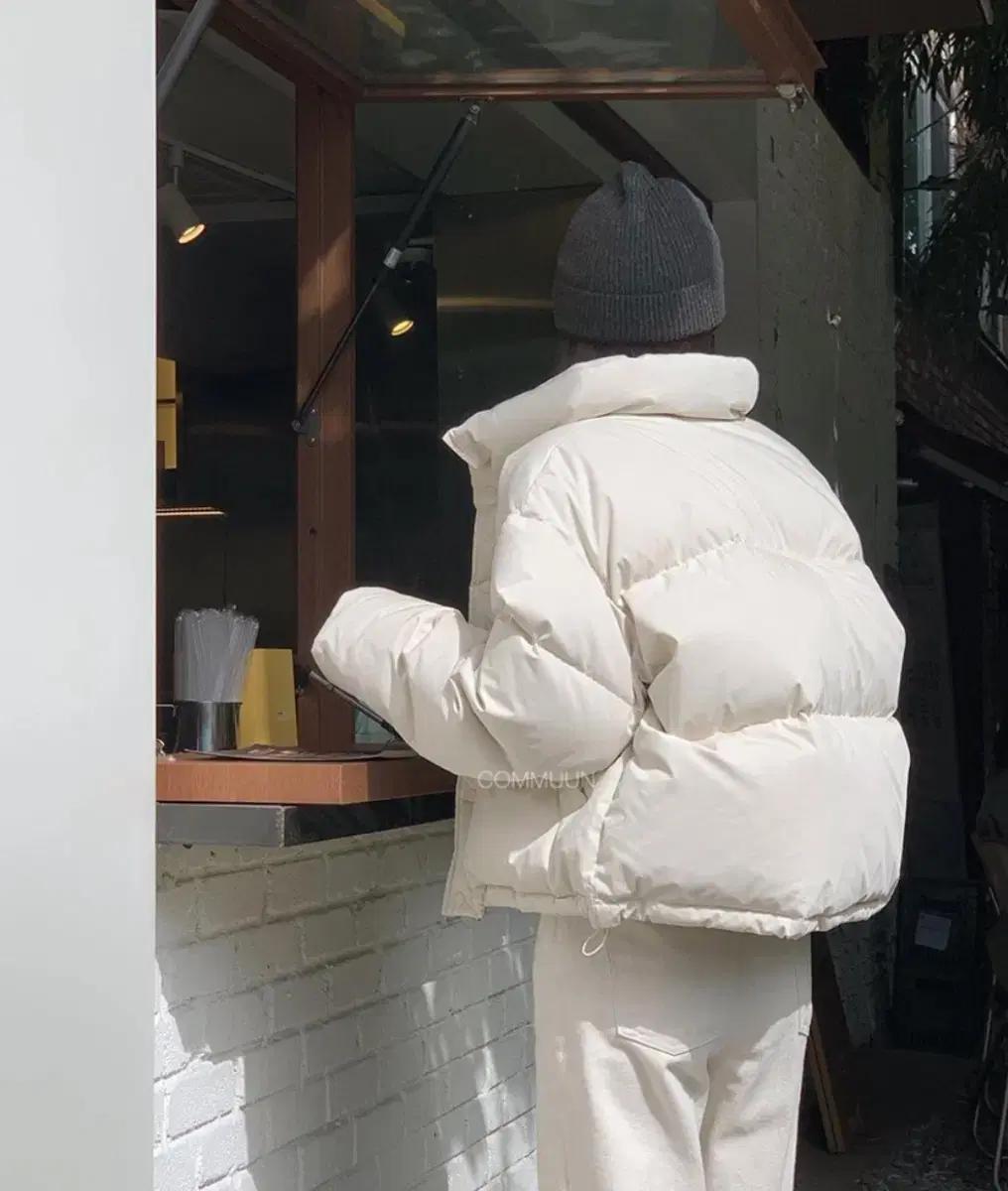 더 브런치 숏 패딩 크림 / 여자 겨울 패딩
