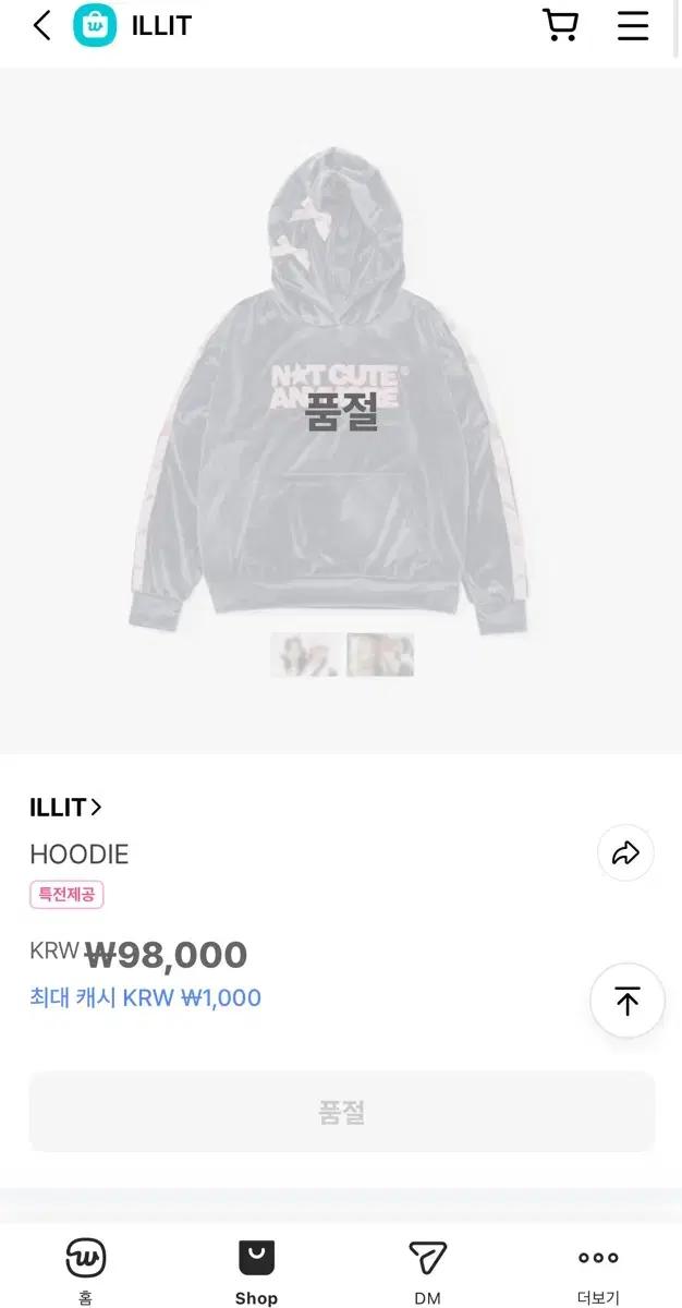 아일릿 후드티