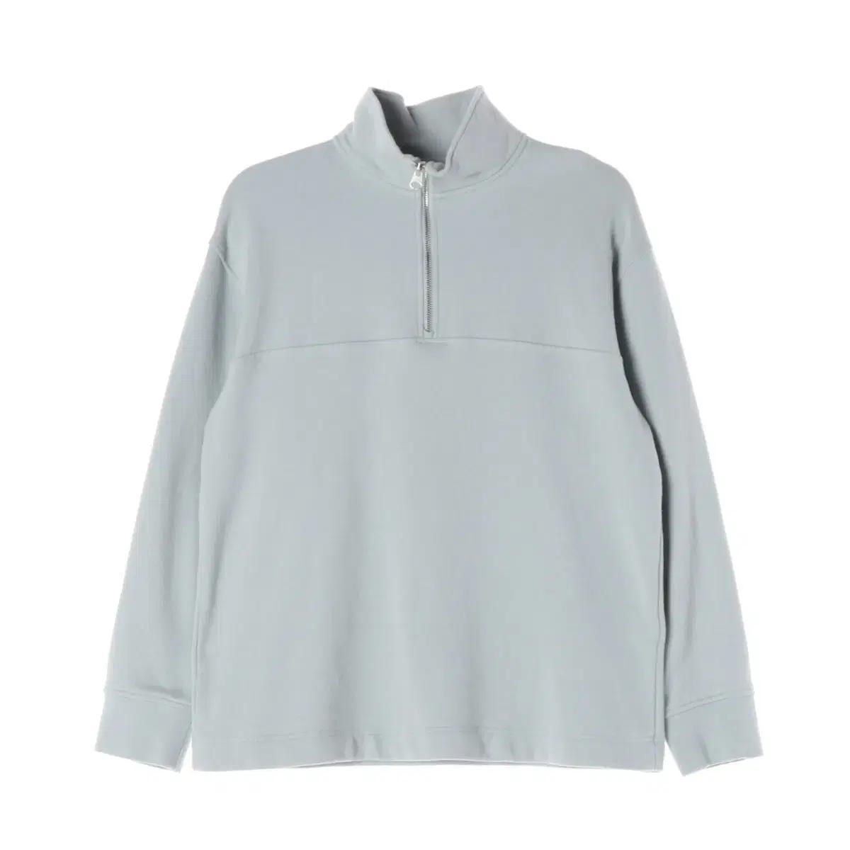 아르켓 하프집업 플리스 맨투맨 스웨트셔츠 라이트블루 M
