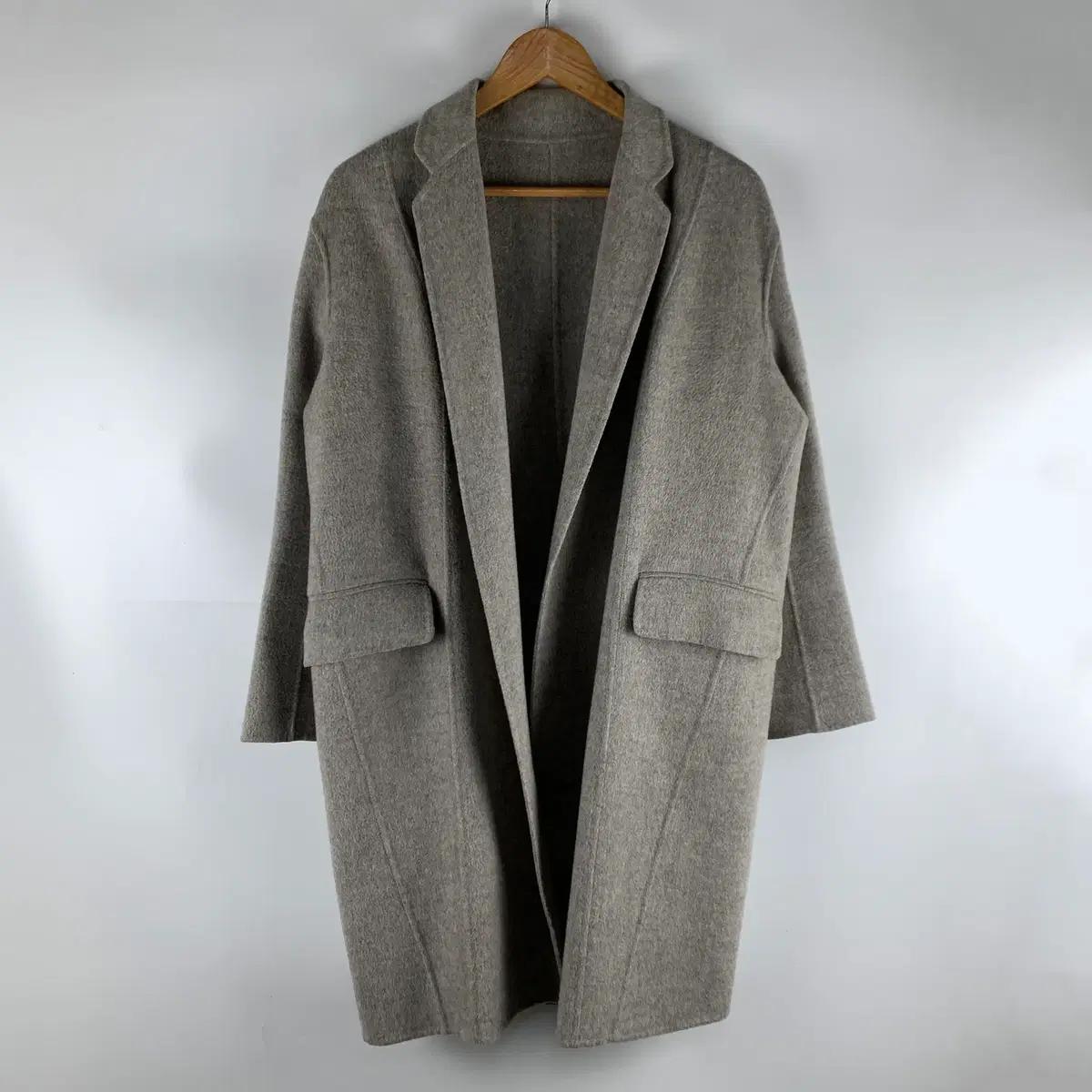 마인 울 캐시미어 핸드메이드 그레이 코트 55 .251205