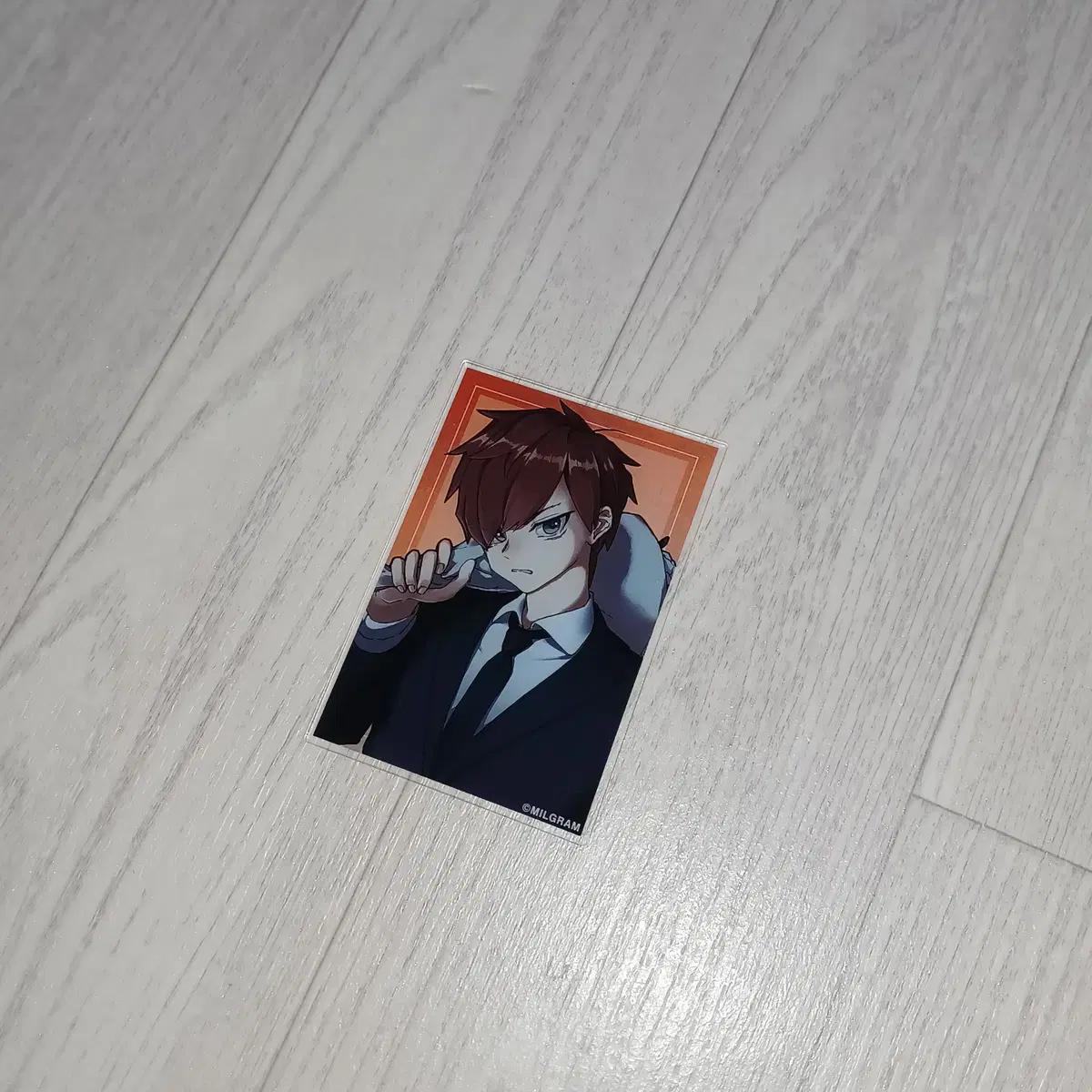 MILGRAM 카지야마 후우타 밀그램 4주년 아크릴 카드