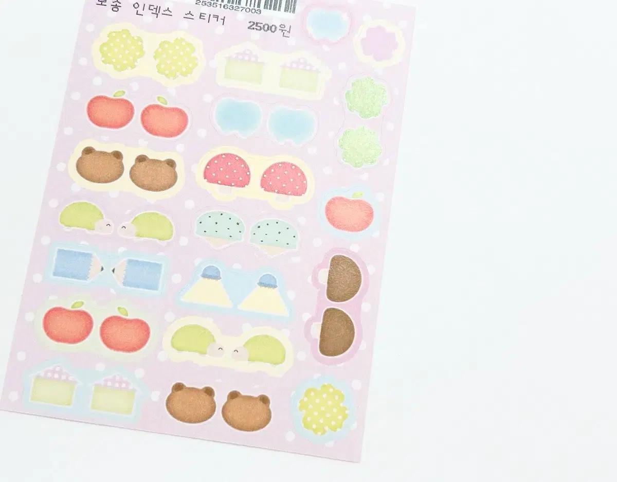 인덱스 스티커/다꾸스티커/캐릭터다꾸/다꾸씰스티커/다꾸용품/다꾸띵/다꾸처분