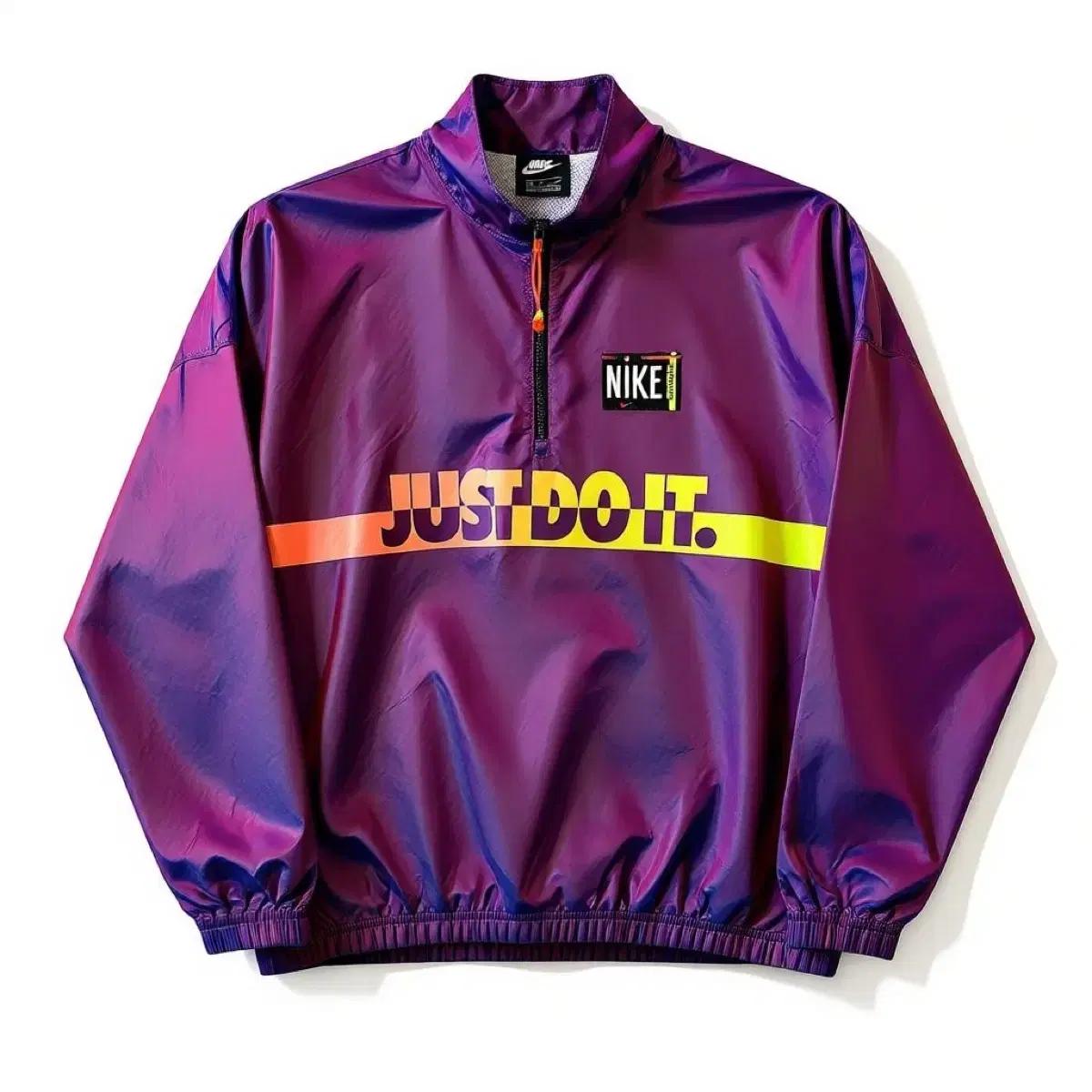 나이키 JUST DO IT 바람막이 퍼플 S