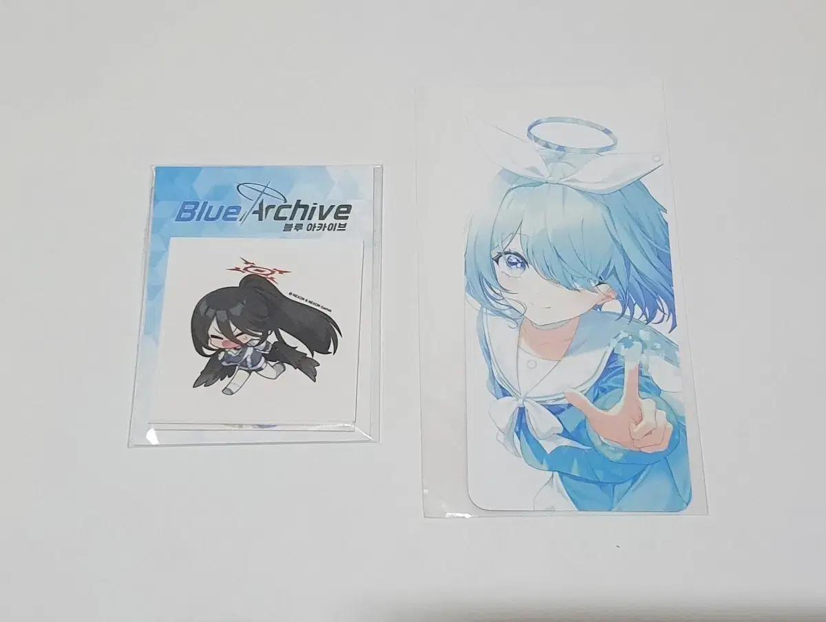 블루아카이브 카드텍 + 황륜대제 스티커 굿즈