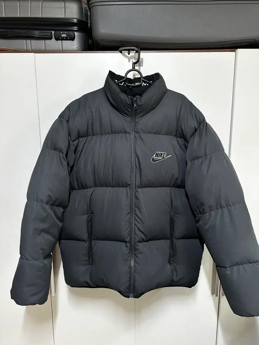 나이키 블랙 패딩 점퍼