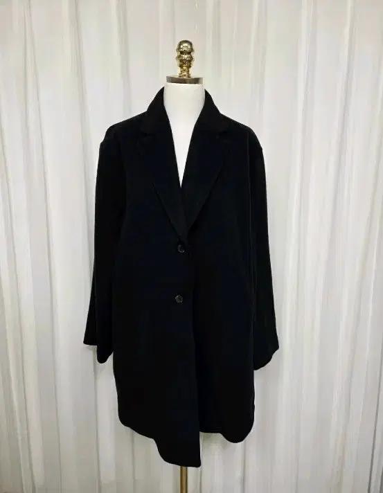 겨울용 진네이비 여성 울 코트 자켓 점퍼 아우터 프리 사이즈 모 쇼핑몰