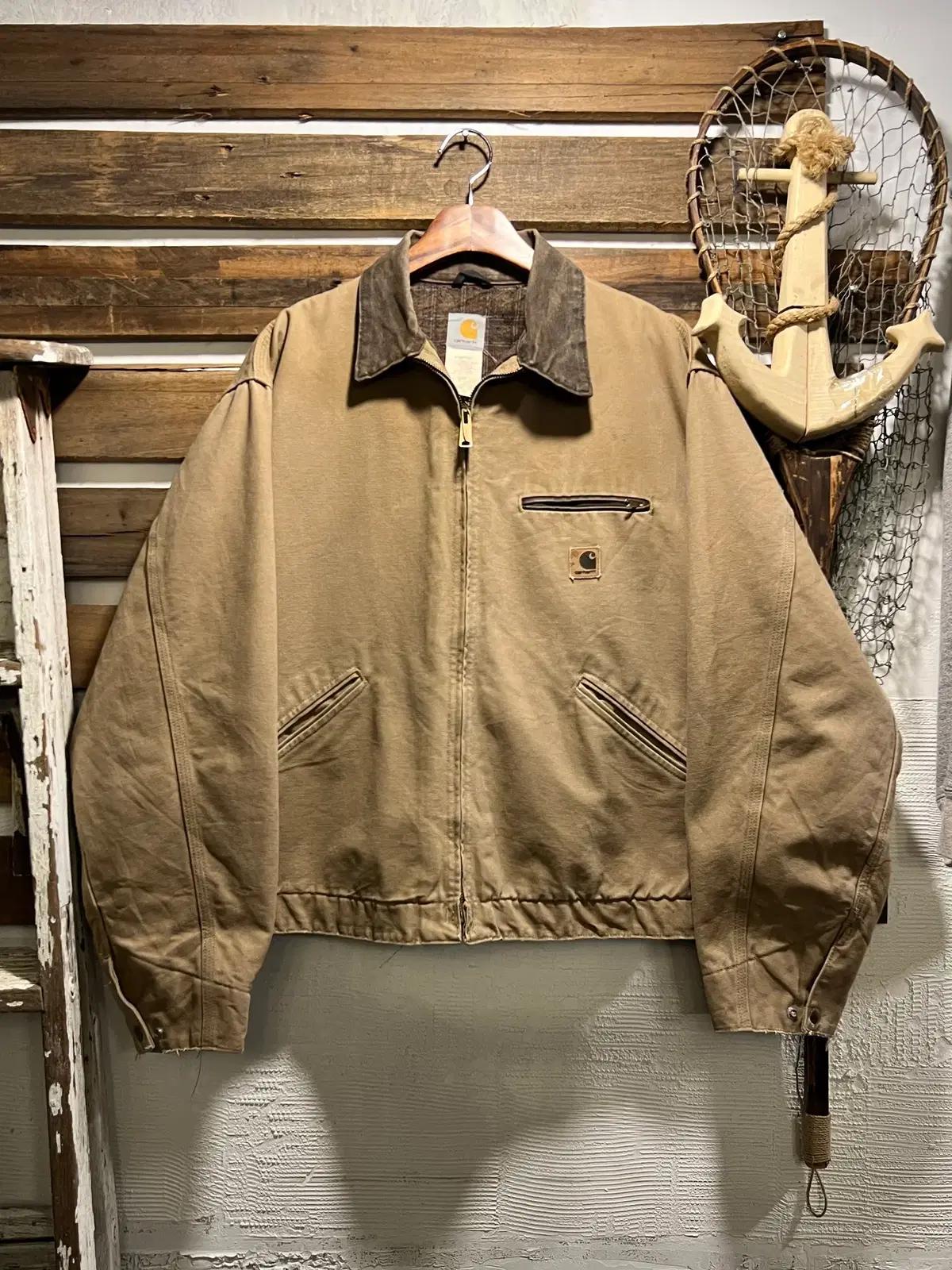 [XL]칼하트 USA Made J97 SDL 디트로이트 브라운 워크 자켓