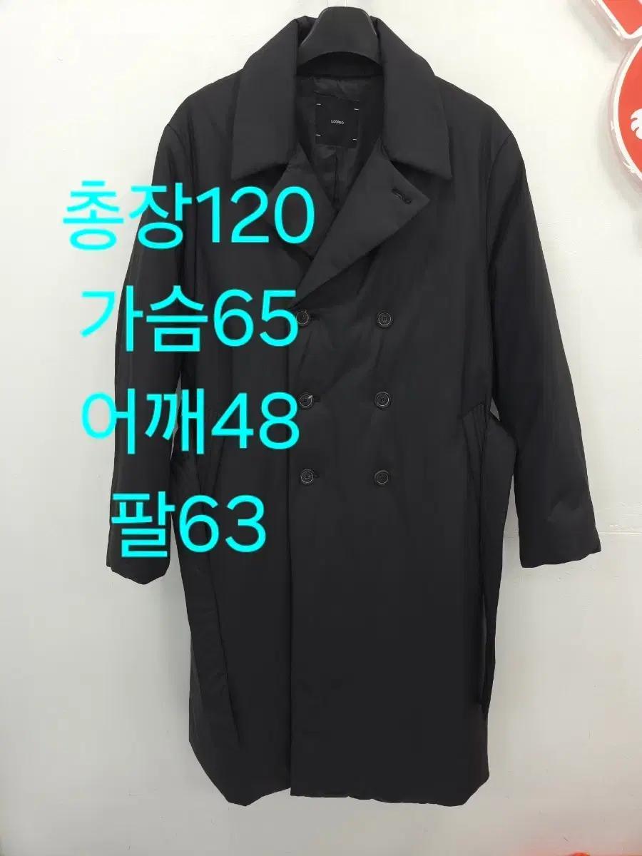 100 일꼬르소 구스 블랙 롱 패딩코트