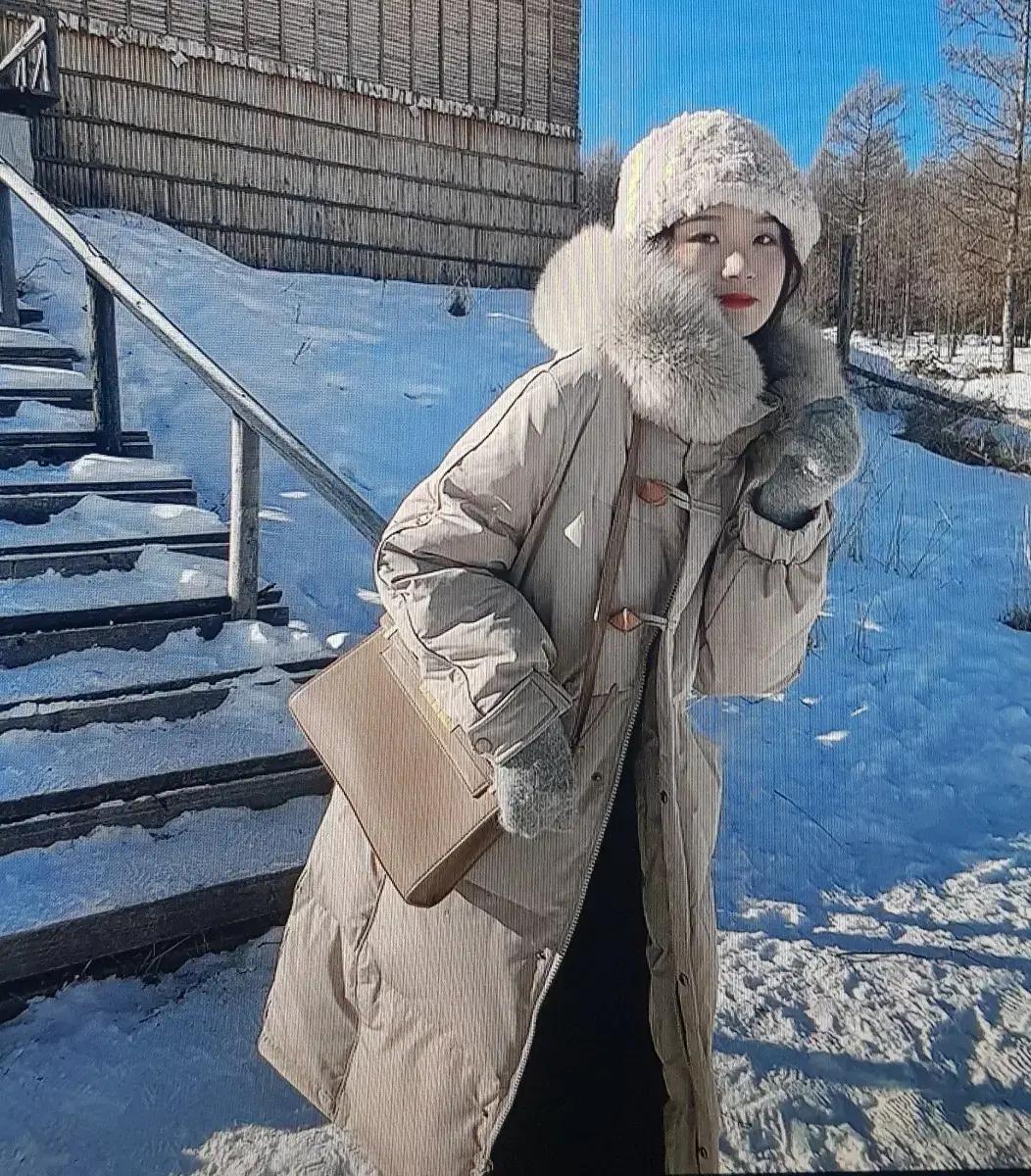 (해외배송)퍼 패딩 롱 코트 재킷