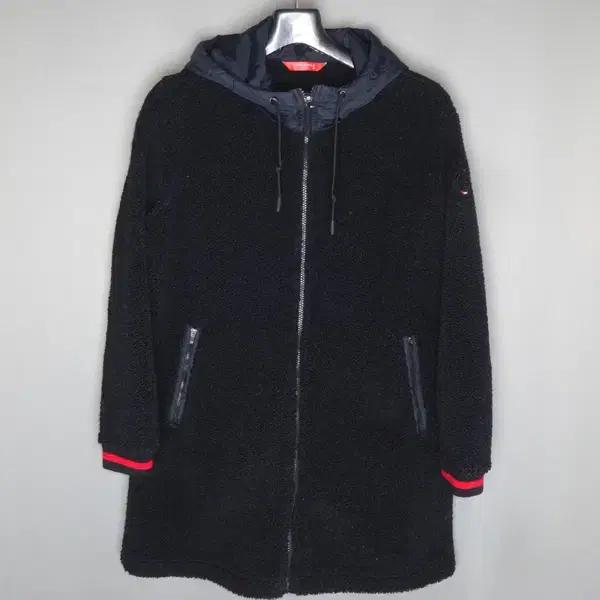 크로커다일/여성95/롱후리스플리스뽀글이후드코트자켓점퍼/달순구제154