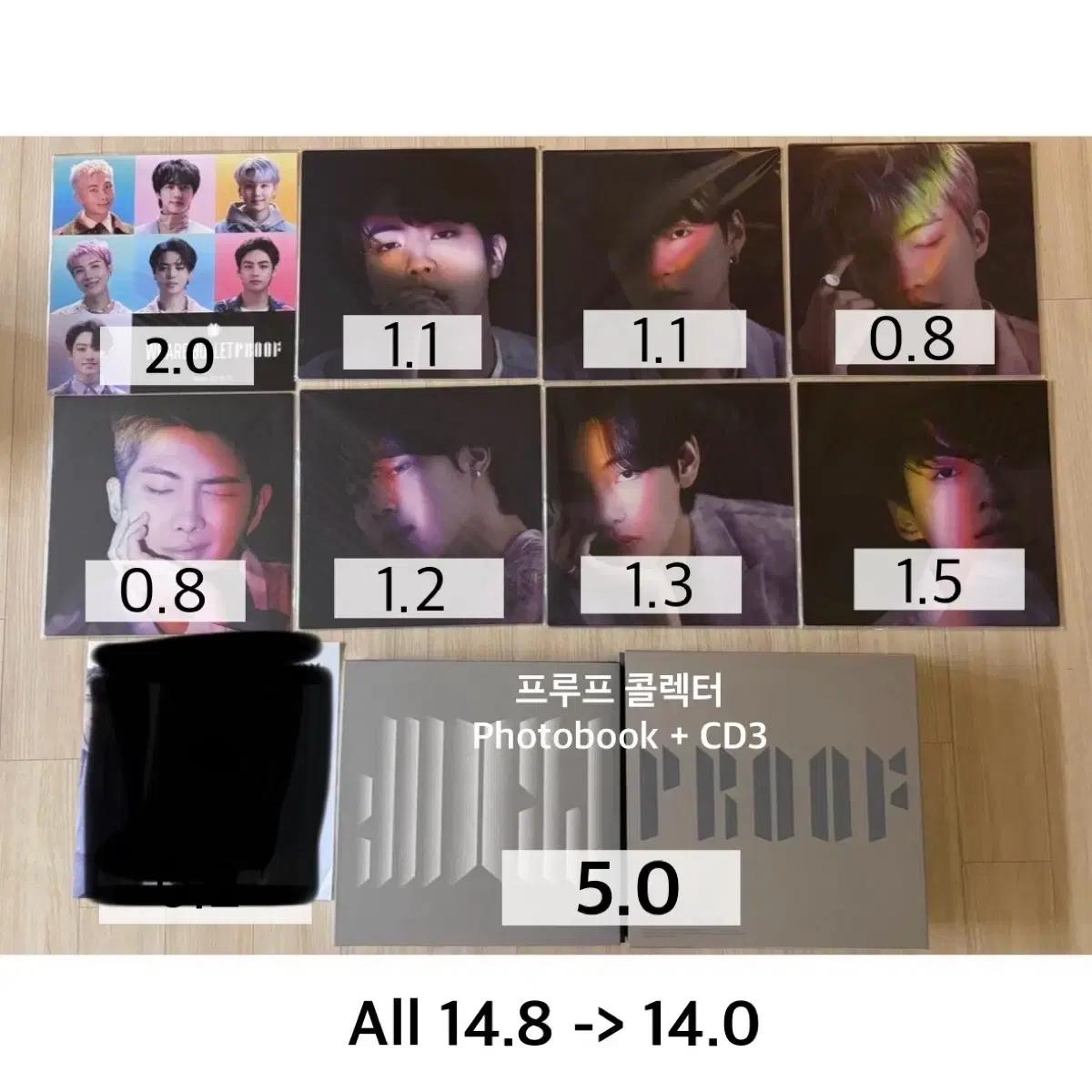 방탄 프루프 콜렉터 북 포스터 특전 proof bts sell poca