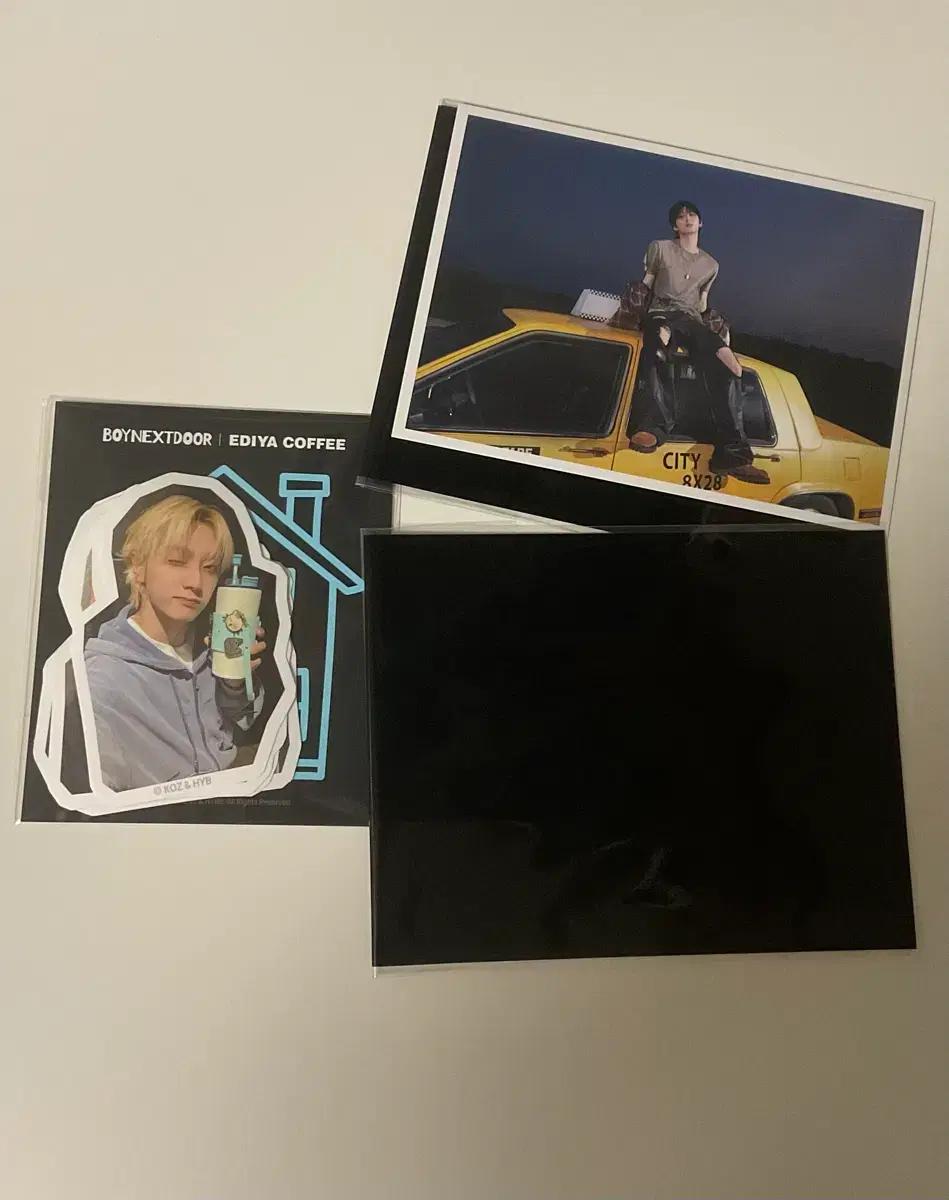 보넥도 이디야 커피 특전 판매 / 스티커 /엽서사진 / 태산