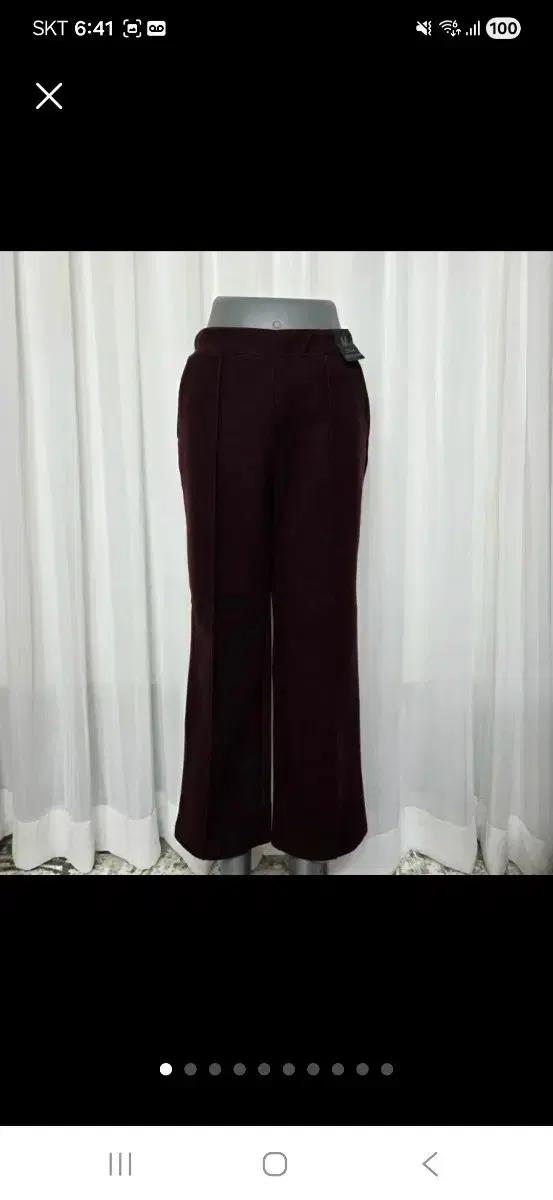 새)M 폭닥 겨울 여성 팬츠 바지 하의 슬랙스 코디 기모 안감 캐주얼