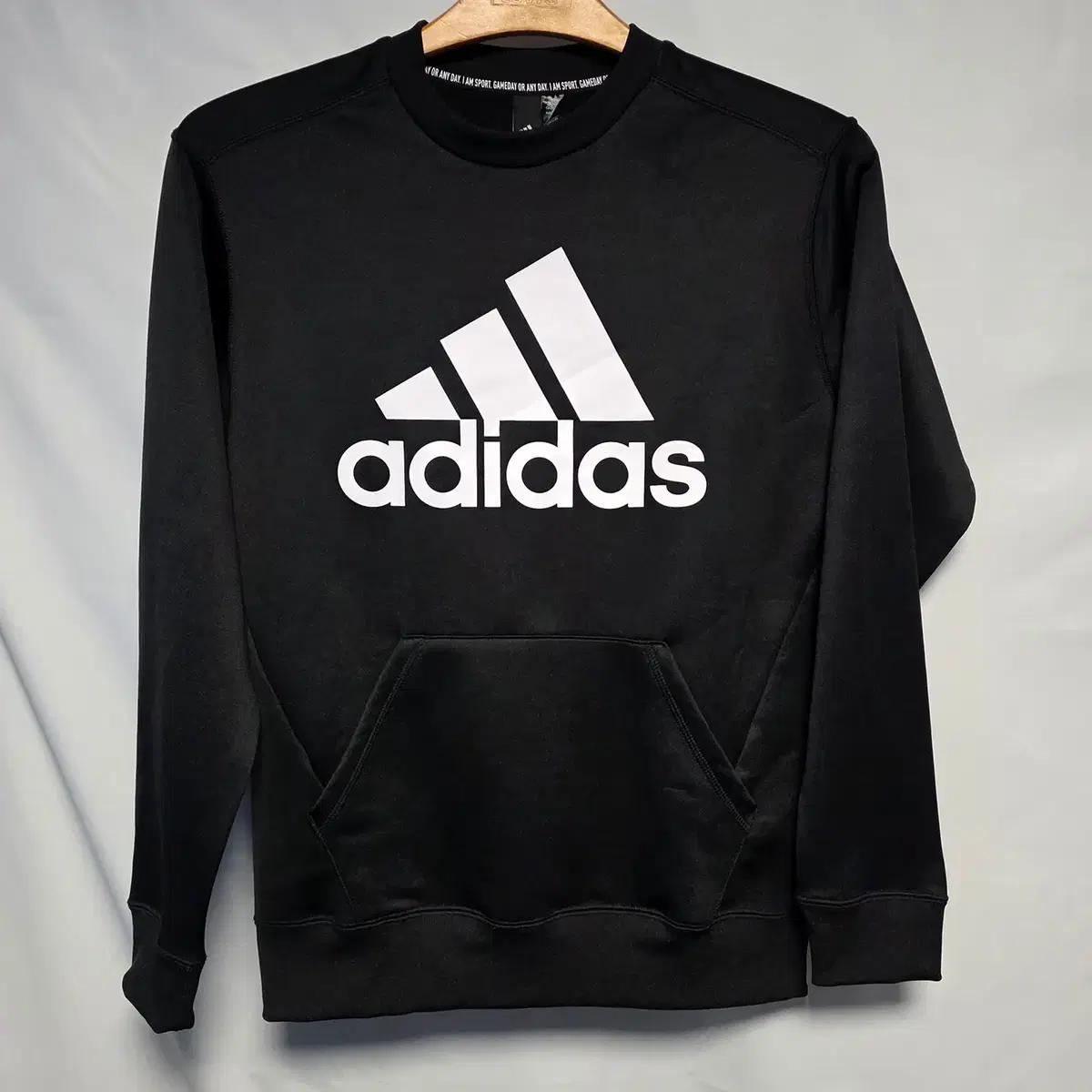 [M] 아디다스 에어로레디 맨투맨/스웨트셔츠 블랙 , 크루넥티셔츠 #SH