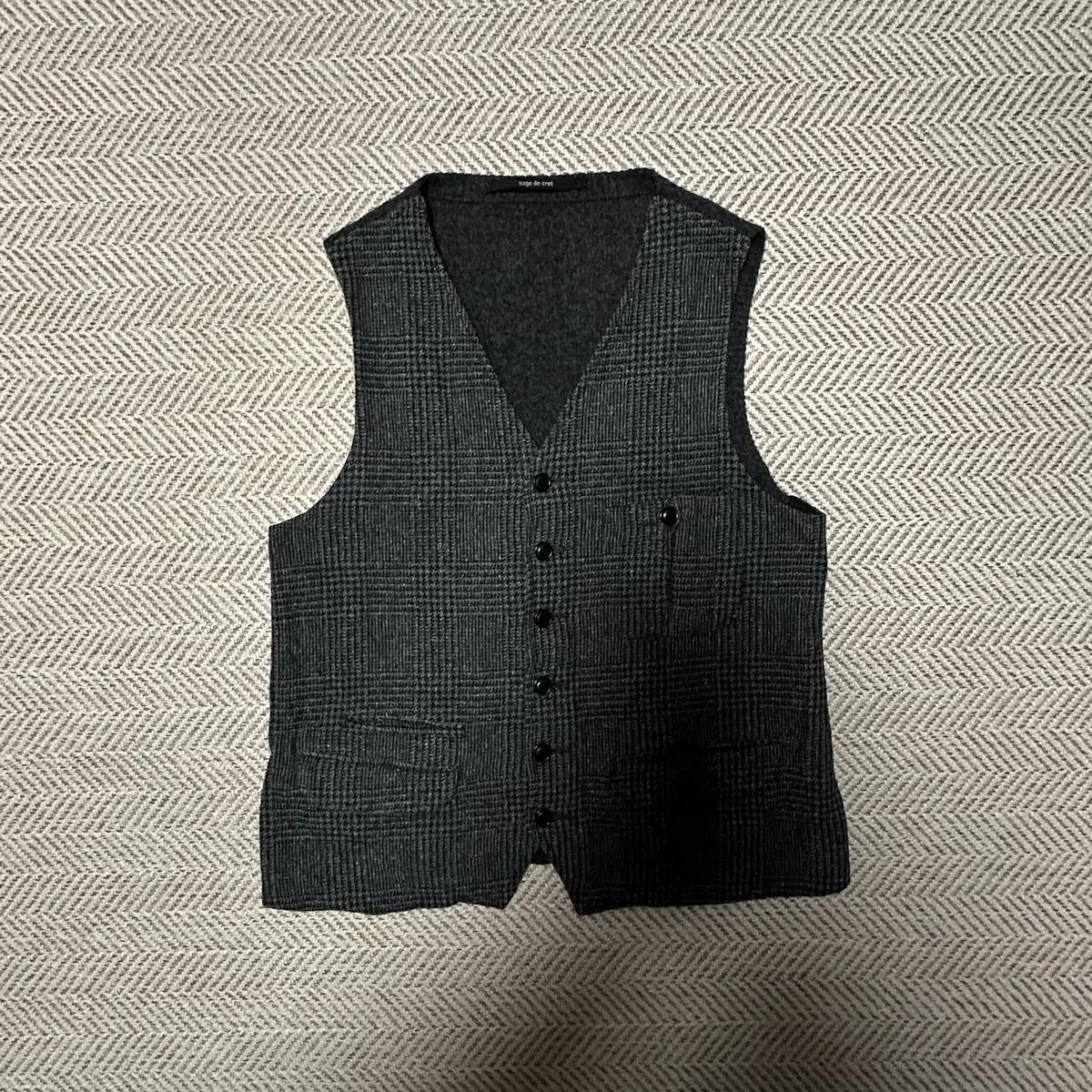 SAGE DE CRET japan made classic knitvest
