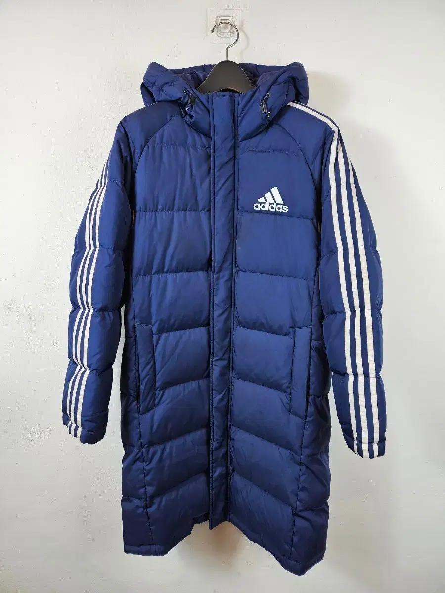 키즈 아디다스 액티브 롱다운패딩 네이비 160 새제품급