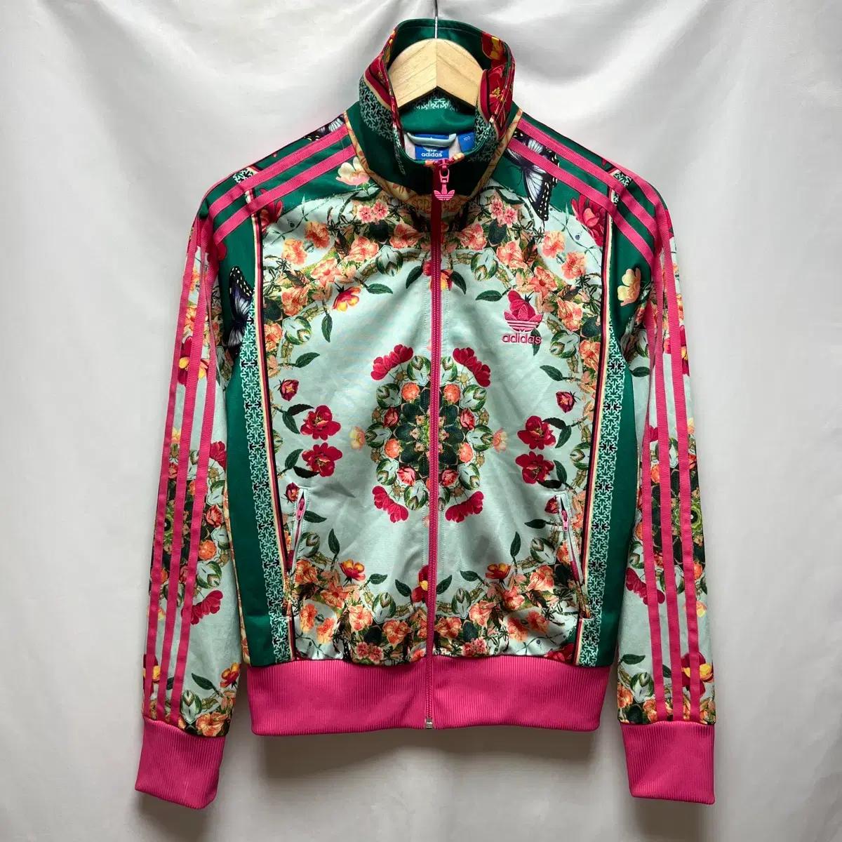 [정품/100] 아디다스 신형 파이어버드 플라워 핑크 트랙탑/져지