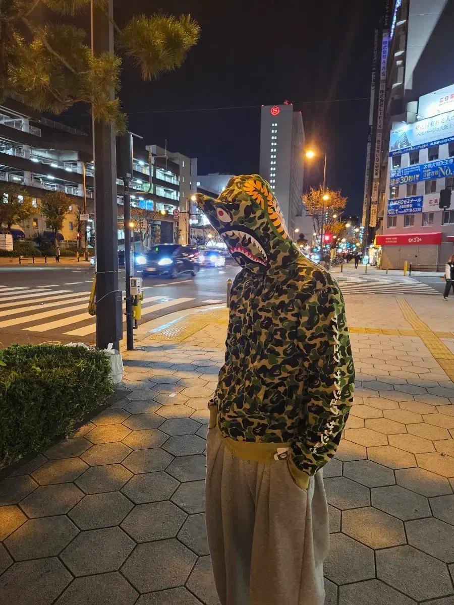 베이프 ABC 카모샤크 후드집업 판매