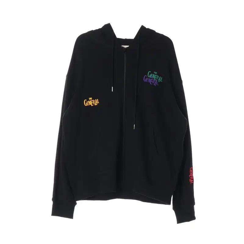 제너럴아이디어 스탠다드 엠브로이더 로고 후드집업 M