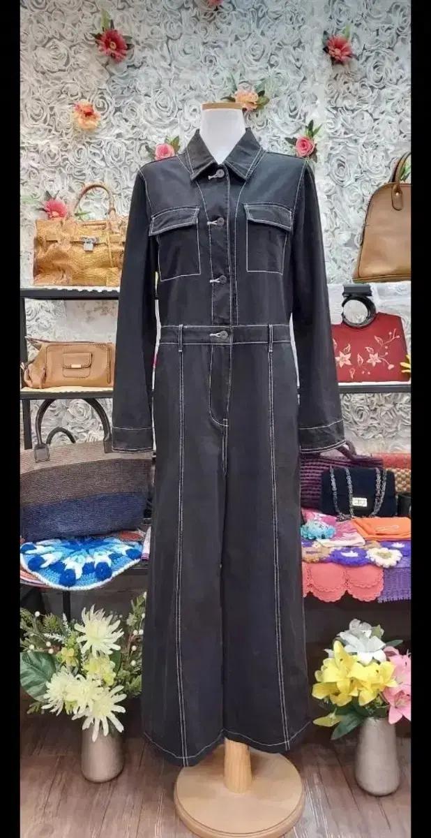 MOUSSY 면 100% 데님 점프수트 (66)