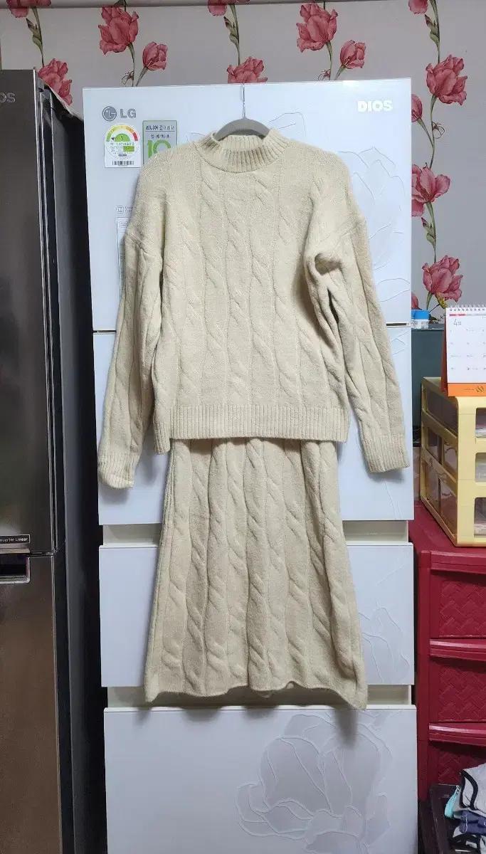 [55-66]여성 니트투피스세트/긴팔롱치마셋업