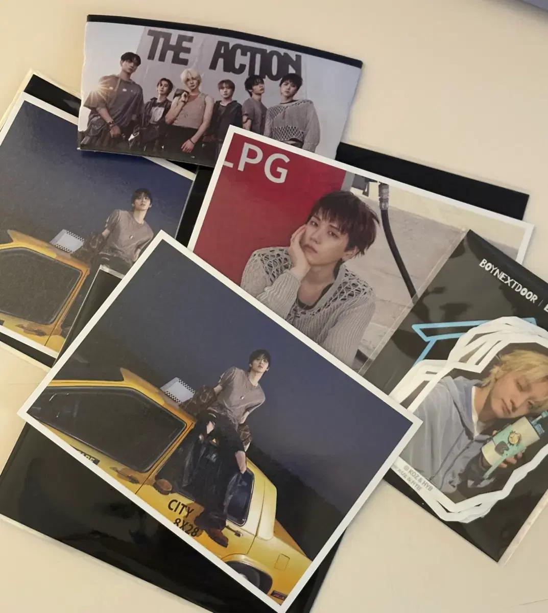 보이넥스트도어 보넥도 이디야 콜라보 특전 엽서 스티커팩