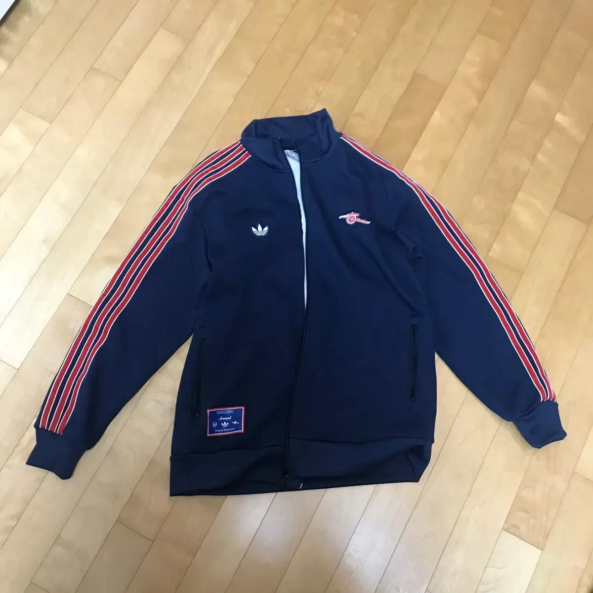 아디다스 아스날 레트로 로고 트랙탑 져지 네이비(기모) xl