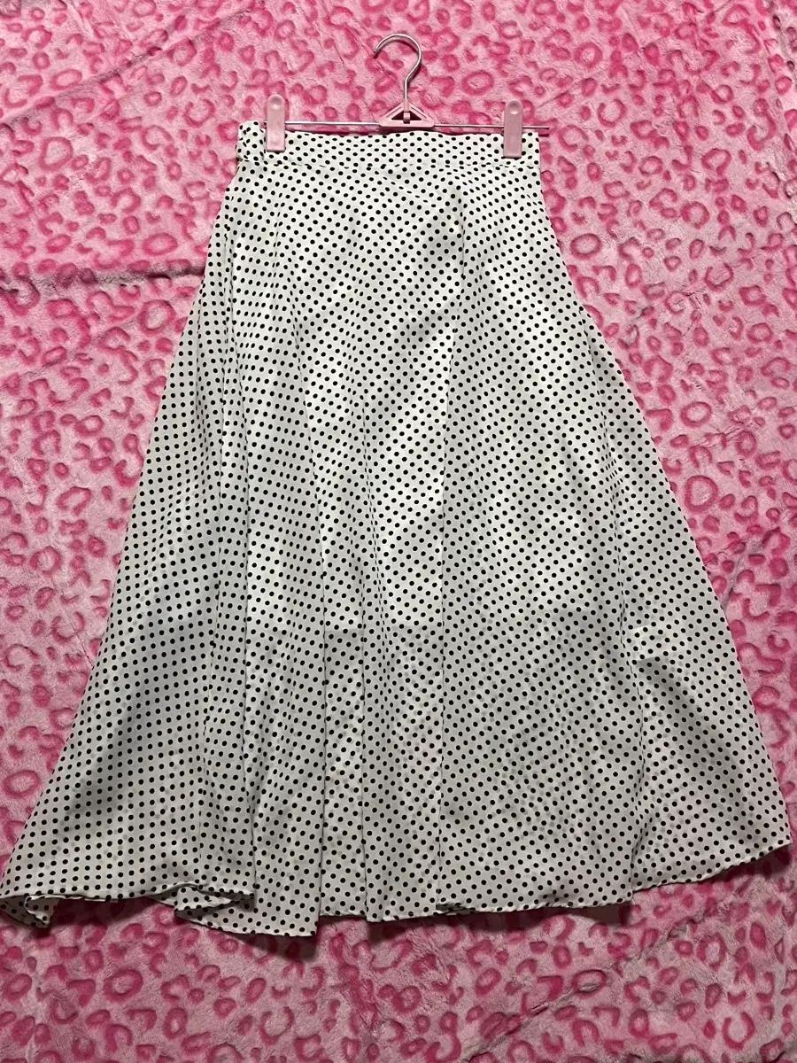 쉬폰 도트 롱스커트 빈티지