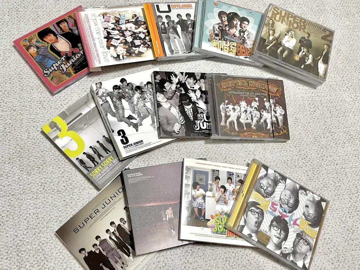 슈퍼주니어 앨범 + 친필 사인 앨범 및 화보집 + 화보집 + DVD 일괄