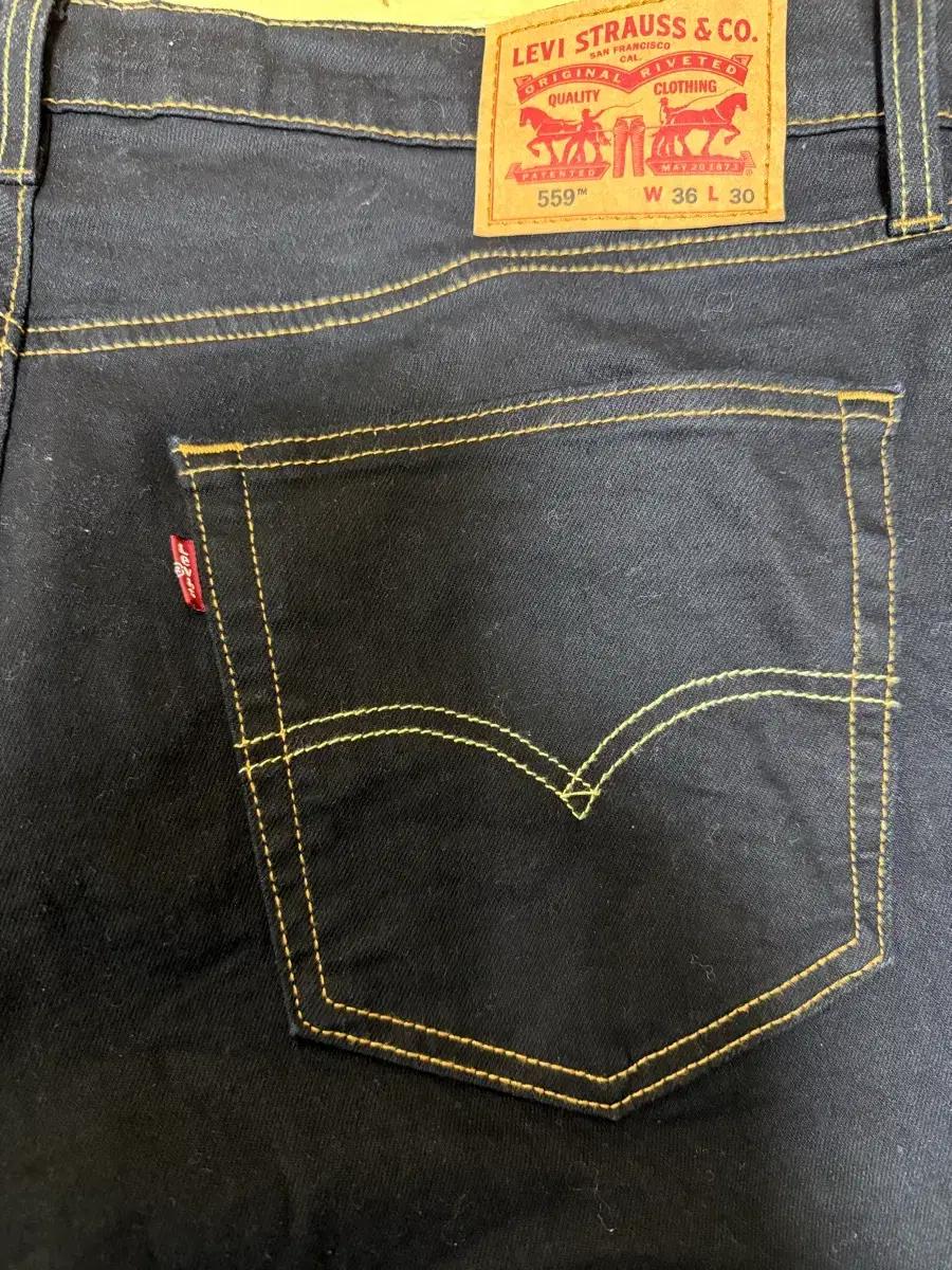 (급처)리바이스 559 블랙 데님 W36 L30 36인치 1번착용