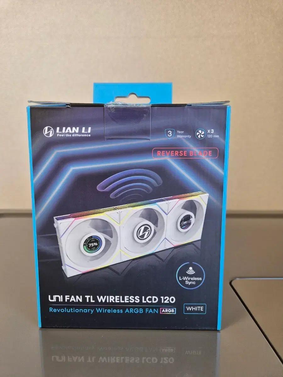 리안리 UNI FAN TL WIRELESS LCD 120 리버스 3팩