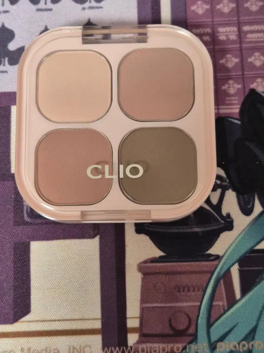 클리오 프로 아이 팔레트 4구 큐브 06 뮤트 요약집 라떼는 선임 증정품