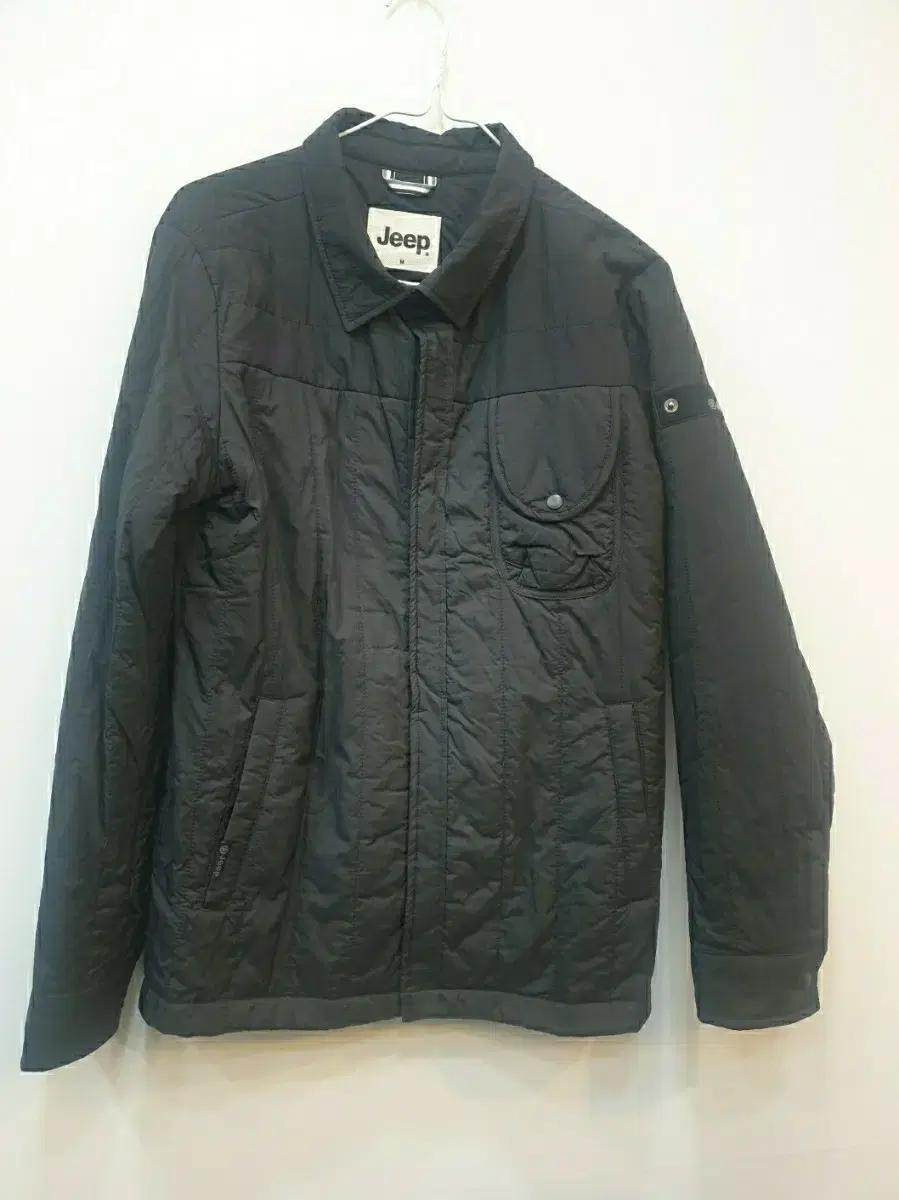 Jeep 블랙 퀼팅 자켓