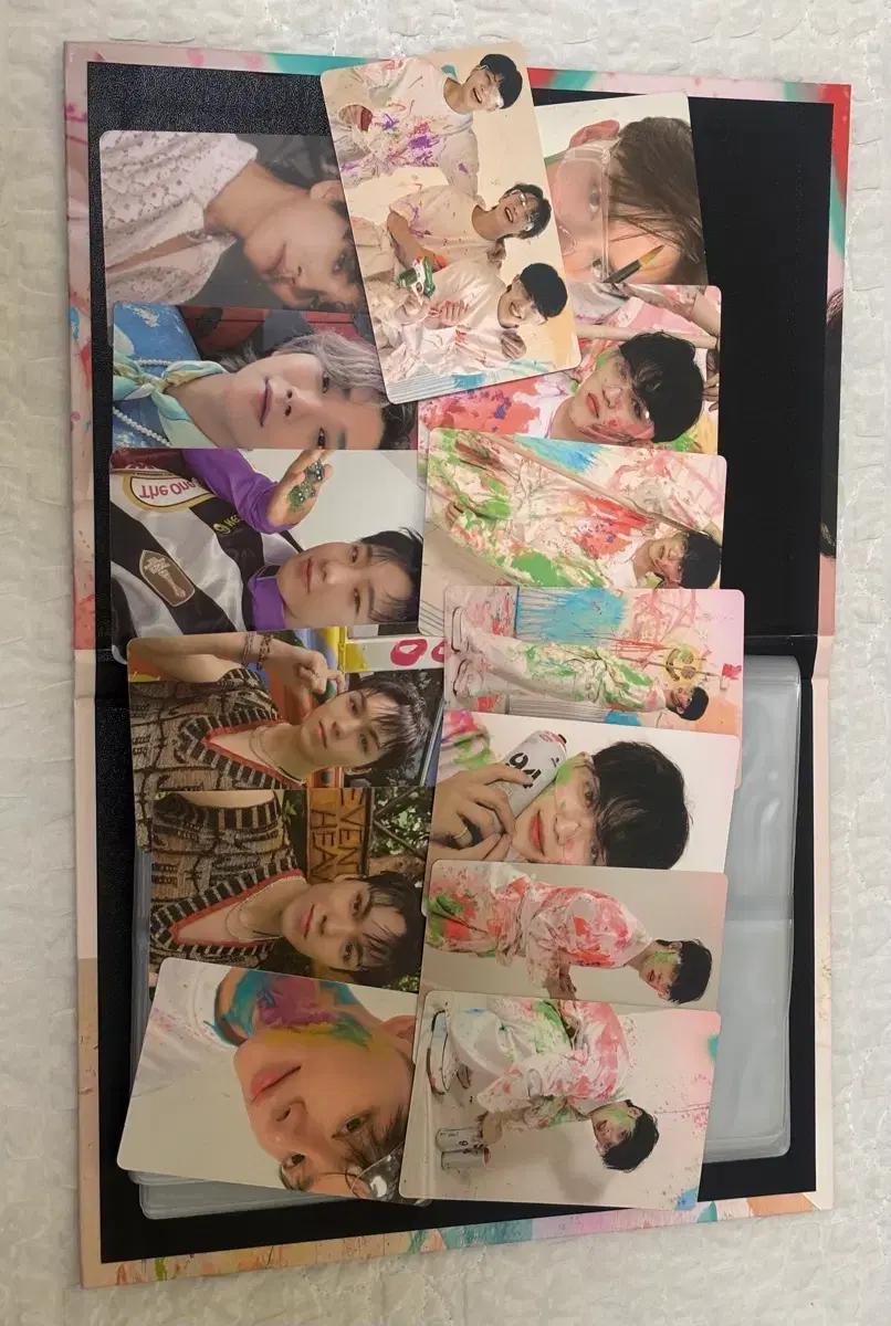 세븐틴 포토카드와 에스쿱스 포토카드 바인더
