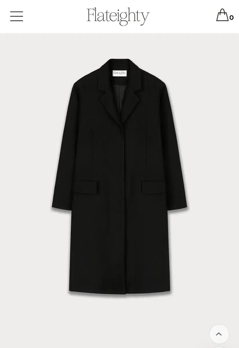 플랫80 체스터필드 울코트 (검정)