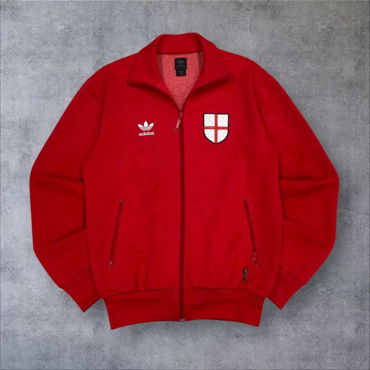 아디다스 레드 컬러 잉글랜드 국대 트랙탑 져지