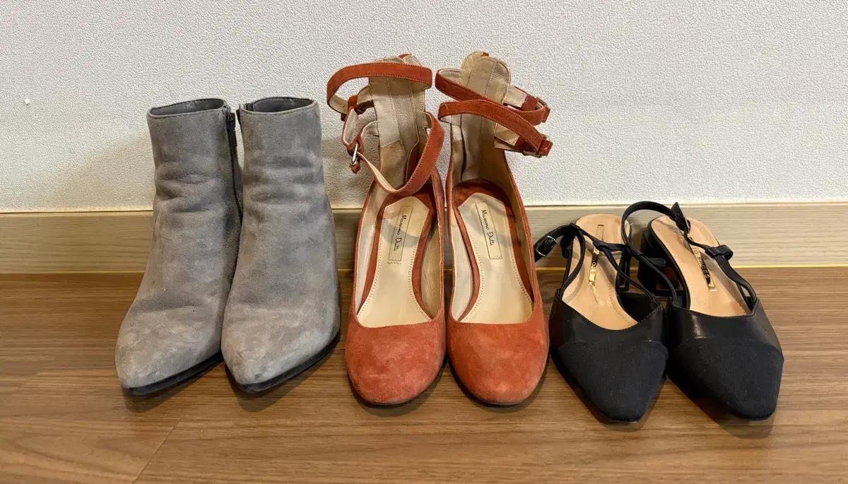 여성 스웨이드 부츠 펌프스 샌들 3종(사이즈 235)