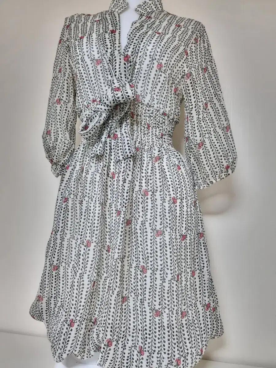 쉬폰 원피스 벌룬플라워