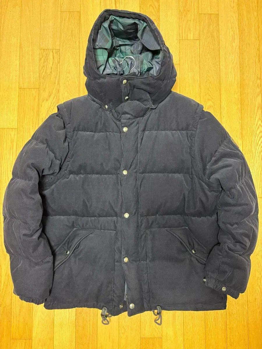 XXL 24FW 폴로 코듀로이 네이비색 패딩