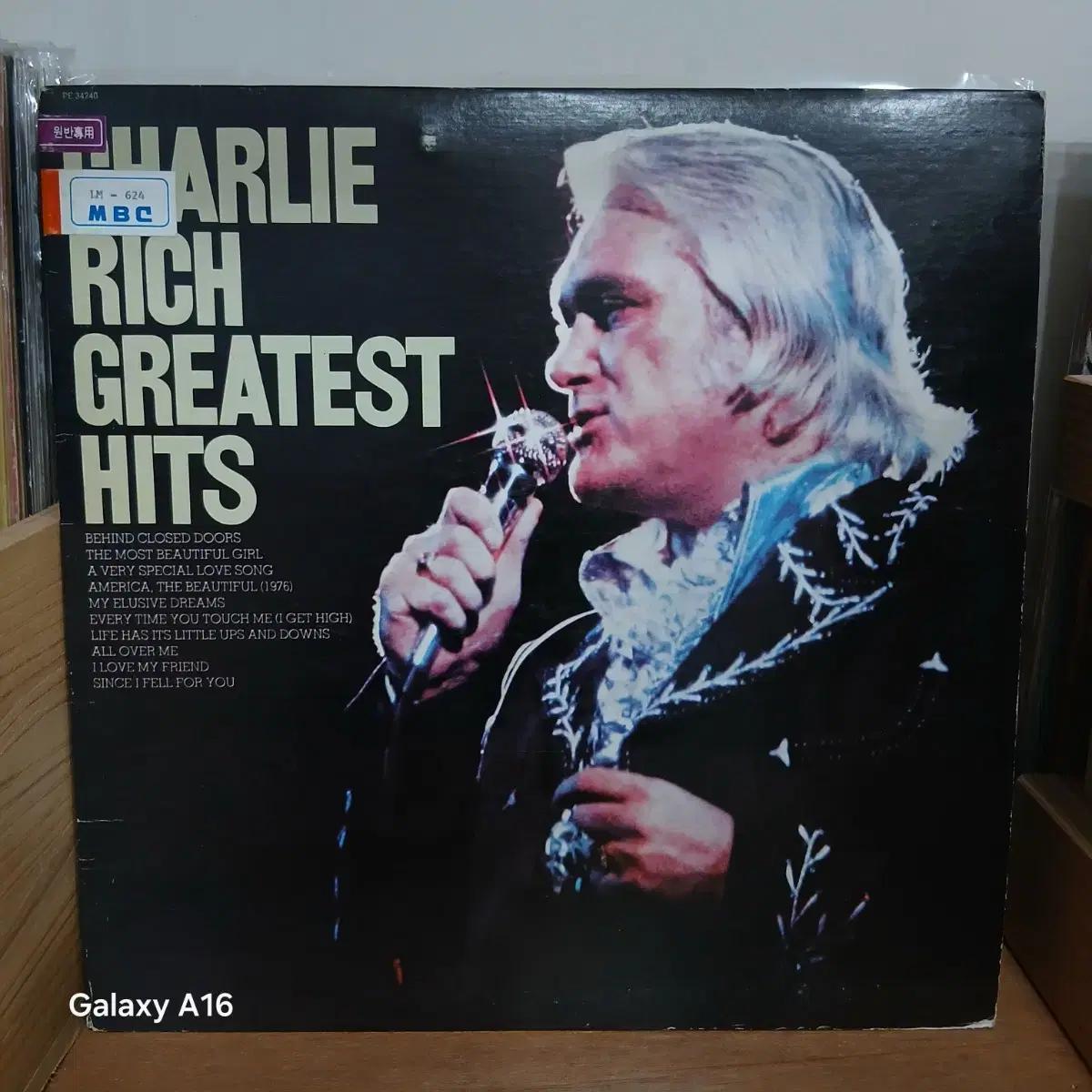 찰리 리치 Greatest Hits LP 음반