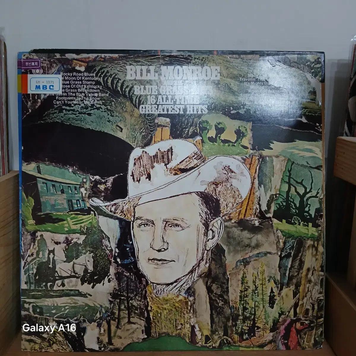 빌 먼로 Blue Grass 16 Greatest Hits LP 음반