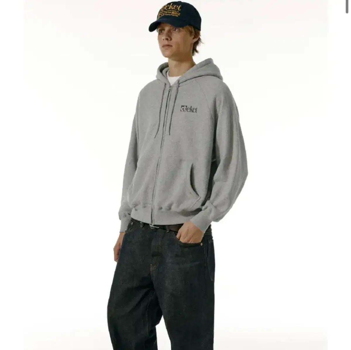 테켓 Plan Zip-Up Hoodie Melange Gray 후드집업