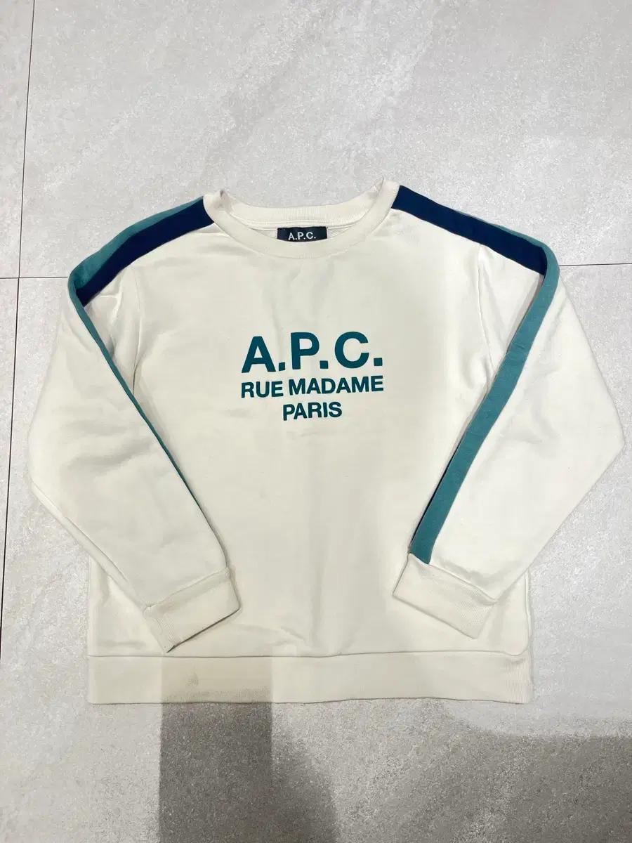 [A.P.C.] 아페쎄 키즈 아이보리 맨투맨 8 (마지막가격)