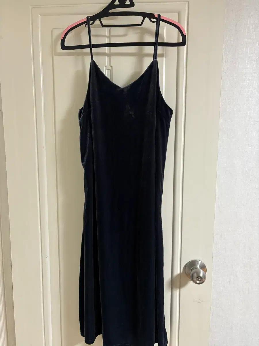 9만원대구매) 벨벳 네이비컬러 뷔스티에 롱 원피스 연말룩